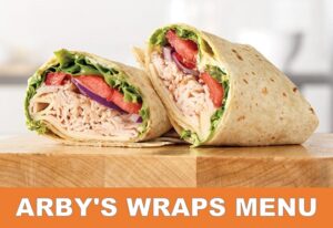 arby's wraps menu