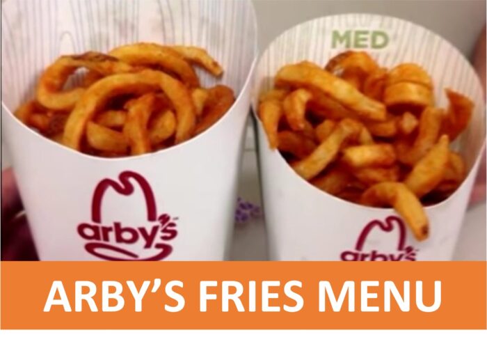Arbys fries menu