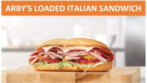 Arby's loaded Italian sandwich