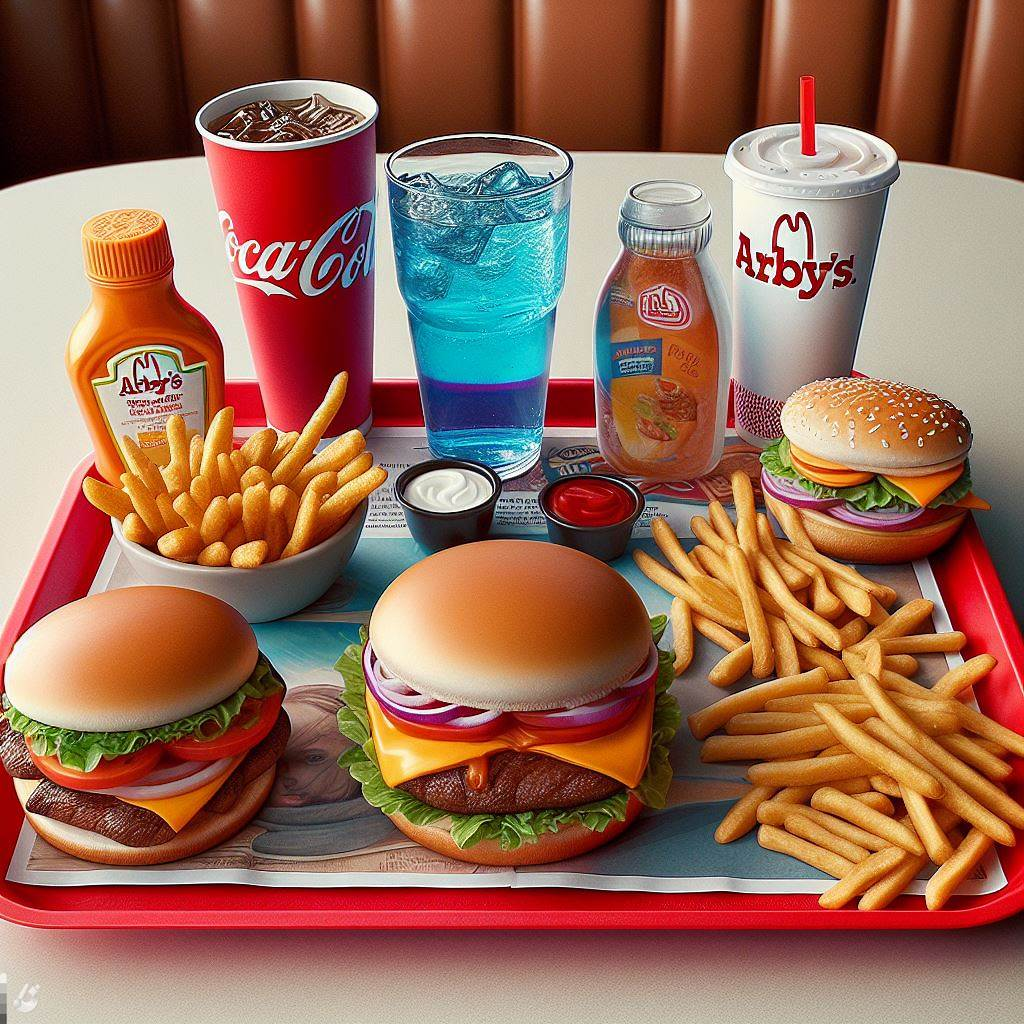 image of the KID'S MENU items on a table at Arby's